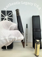 MONTBLANC Writers Edition Robert Louis Stevenson Black Ivory Rollerball Pen Fast picture