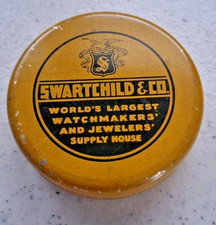 Vintage Swartchild & Co Trinket Tin Collectible Empty 2 inch diameter picture