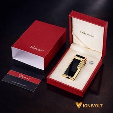 Derui Dual Flame Torch Lighter Slim Windproof Butane Metal Luxury Gift Pro...... picture