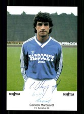 Carsten Marquardt autograph card FC Schalke 04 1985-86 original signed picture