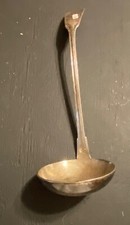 Vintage Metal Silver Colored Kitchen Ladle 11 X 2 X 2 In. picture