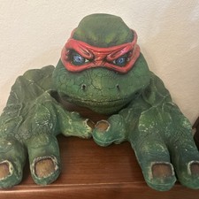 Custom TMNT Raphael Costume Head & Hands Rubber Prop Ninja Turtles OOAK picture
