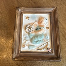 Vintage Napco Lucky Star Guardian Angel Scorpio Zodiac Wall Pocket Japan picture