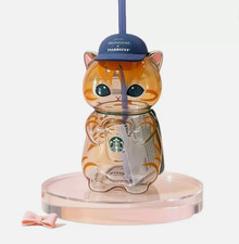 2026 Starbucks Singapore x Mofusand Cat-Shaped Glass Cup Limited Edition Collect picture