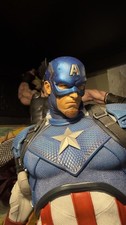 Sideshow Captain America Custom Portrait 1/4 Scale Custom Fan Art Statue picture