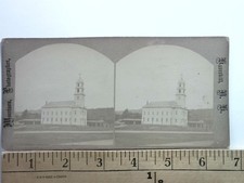Haverhill New Hampshire Stereoview Christian Church W. Morrison c1870 picture