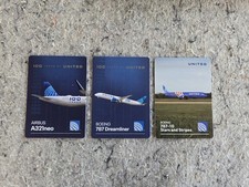 United Airlines 2026 Special Edition Cards — 100 Years + Stars & Stripes — Set 3 picture