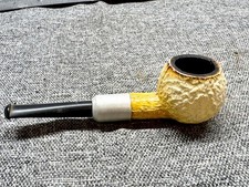 VINTAGE DMP SMOKING TOBACCO PIPE RUSTICATED BRIAR COLLECTIBLE ESTATE SCOTLAND picture