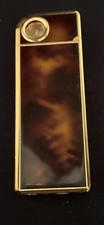 Vintage Gold Toned Lighter Tortoise Shell Lacquer Finish Japan picture
