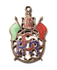 Early enamel Brotherhood of Railroad Trainmen Fob - Circa 1900's picture