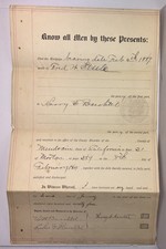 1894 Willits / Mendocino CA Satisfaction of Mortgage – Harry S. Baechtel Pioneer picture
