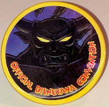 DISNEY 1997 WDCC OFFICIAL DISNEYANA CONVENTION CHERNABOG LENTICULAR 3” BUTTON picture
