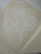 Vintage Davison’s Ivory 19x19 Table Napkins Floral Linen Mid Century NOS Lot 4 picture