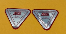 2 Vintage Acco Chain Hardhat Stickers Oilfield Rigging picture