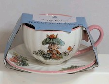 Peter Rabbit Collectible Teacup & Saucer Set Beatrix Potter New picture