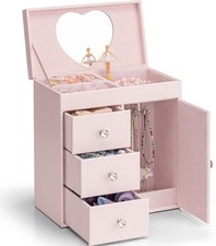 VLANDO Musical Jewelry Box, 3 Drawers, Dancer, Canon Melody, Gift picture