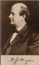 W. J. Bryan Real Photo Postcard RPPC Wallinger Chicago Tuck's Post Card picture