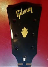2 Gibson SG Guitar Headstock Logos & 1 Crown, Die-Cut Vinyl Decal, OEM Size USA picture