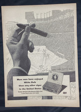 Vtg White Owl Cigar Ad,Yankee Stadium 1948, picture