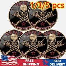 GEN X Coin -The Ultimate Tribute to The Badass Generation Gen X Skull Coin JQ picture