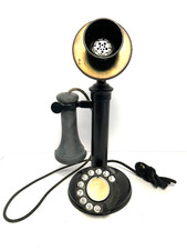 VINTAGE BRITISH 1930's ERICSSON BEESTON NOTTS CANDLESTICK ROTARY TELEPHONE picture
