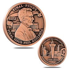 Last Lincoln Penny Memorial Coin 1909-2026 Edition C Lincoln Cent Historical picture