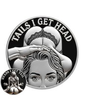 Humorous Double-Sided Coin Toss Gift for Couples & Sex Positions Decision Token picture