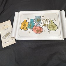 Vintage J.B. Roerig History of Pharmacy Tray Melamine Including 1964 Brochure picture