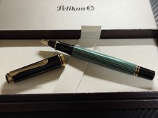 Pelikan Souverän R400 Green Stripe Rollerball Pen picture