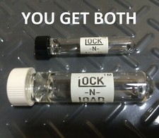 YOU GET BOTH Small 9mm and the New Stagati Large 20mm LOCK n LOAD Glass Chillums picture
