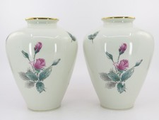 Set of 2 KPM Krister Germany Porcelain Vases 7.25