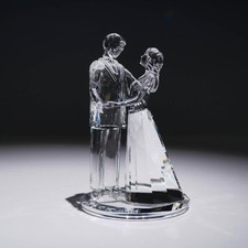 Swarovski Crystal Love Couple Figurine 5264503 Wedding Cake Topper Box picture