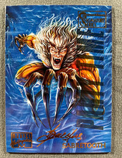 Fleer 1995 Signature Series #87 Sabretooth Enemy Joe Jusko Auto picture