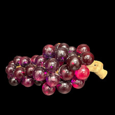 SALE Gigantic Purple Vintage Lucite Grape Cluster picture