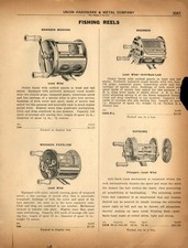1926 PAPER AD Vintage Fishing Reel Bronson Pflueger Supreme Meisselbach Okeh picture