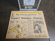 Pittsburgh Steelers Super Bowl XIV Pittsburgh Press Newspaper picture