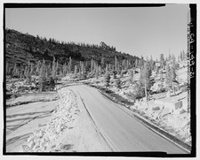 Tioga Road Yosemite Village Mariposa County California 2001 road cut landscape picture