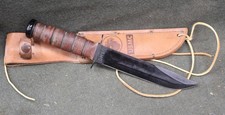 KA-BAR USMC Olean NY USA Fixed Blade Knife with Sheath KABAR picture