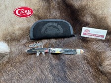 Case 2002 Collectors Club Cheetah Knife Moss Bone Handles Mint In Box SN# 1811++ picture