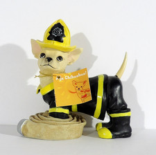 Aye Chihuahua FIREMAN Westland Giftware Figurine #13343 picture