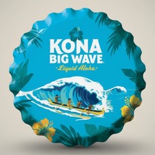 Kona Big Wave Bottle Cap Metal Sign picture