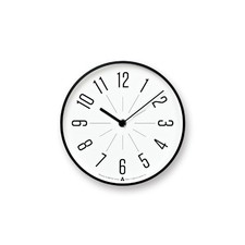 Lemnos Jiji AWA13-03 BK Aluminum Wall Clock Tabletop/Wall Clock Analog with picture