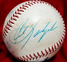 1983 Boston Red Sox Team Signed OAL Ball CARL YASTRZEMSKI HOF Auto 80s vtg  picture