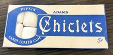 Vintage 1950’s ADAMS PEPSIN CHICLETS  Unopened  New Old Stock  RARE picture