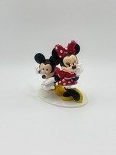 Vintage 80's Disney DecoPac Cake Topper Figurine Mickey & Minnie Mouse Nice picture