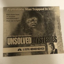 Unsolved Mysteries NBC Tv Series Print Ad Advertisement Robert Stack Tpa4 picture