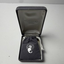 Waterford Crystal Cross Pendant Necklace w/ Chain in Box & Pouch Christianity picture