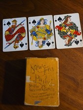 Antique 1896 New Era No 46x Gold Gilded Playing Cards Box USPCC Art Nouveau Deck picture