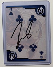 ROBERT DOWNEY JR Signed Card Autograph Iron Man/Avengers (Tony) AA COA Blue #2 picture