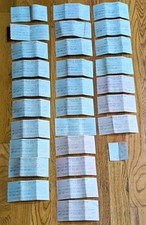 Vintage 1954 1955 Detroit Ephemera (27) Chrysler Pay Stubs Edison Bill McDowell picture